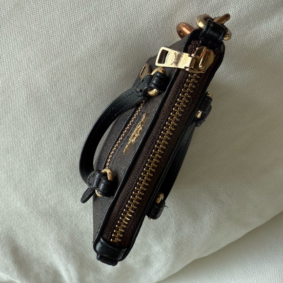 Mini Gallery Bag Charm In Signature Canvas - Picture 7 of 7